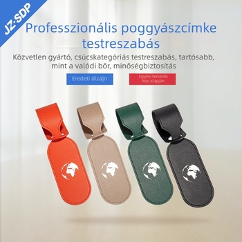Mikroszálas poggyász címke kreatív beszállókártya-stílusban, 2025 fő színek