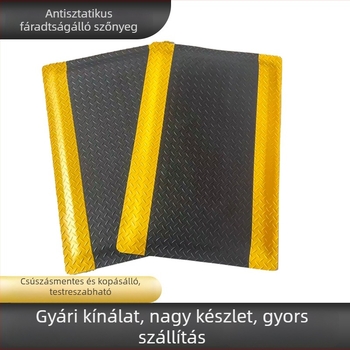 Antisztatikus gumiból készült antifáradtság elleni padlómatok ipari műhelyekhez, csúszásmentes, olajálló, vastagított