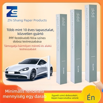 Nagy tételben autóbevonó fólia csomagoló doboz, hosszú téglalap alakú kartondoboz PPF-hez, testreszabható színű doboz