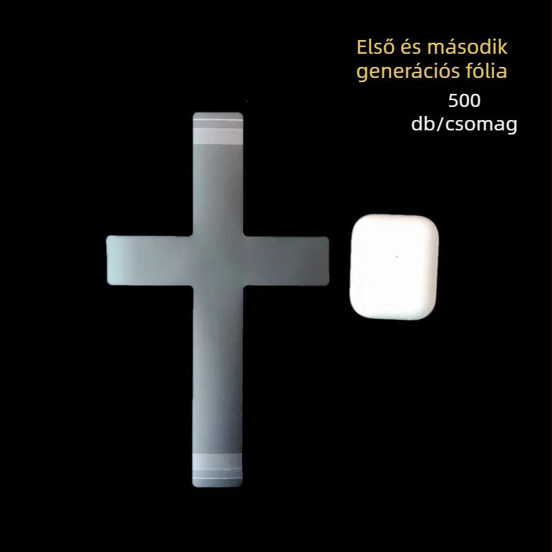 Bluetooth fejhallgató – kereszts alakú védőfilm, generációk 2–4, matt csomagolófilm