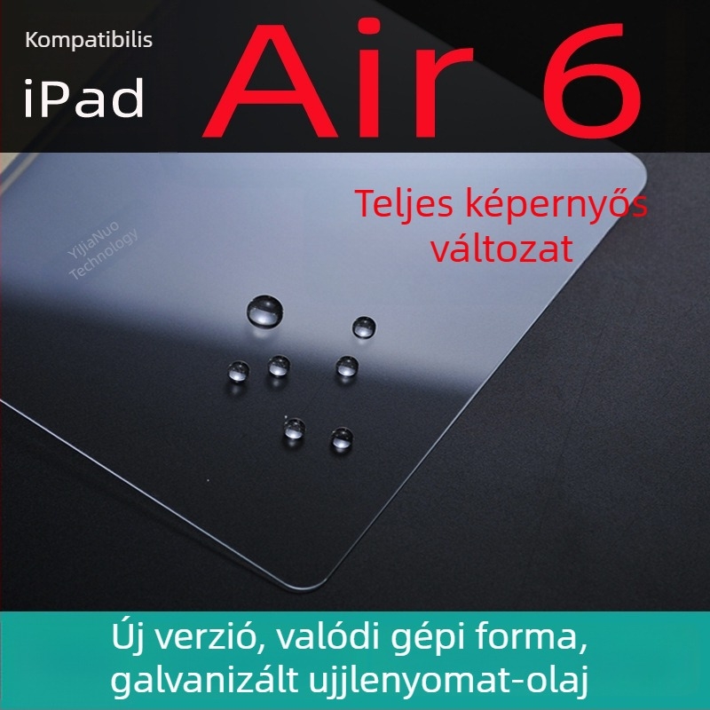 OneGano edzett üveg képernyővédő iPad Air 6 (11 hüvelykes) számára, kompatibil Air 5-tel és Air 4-gyel