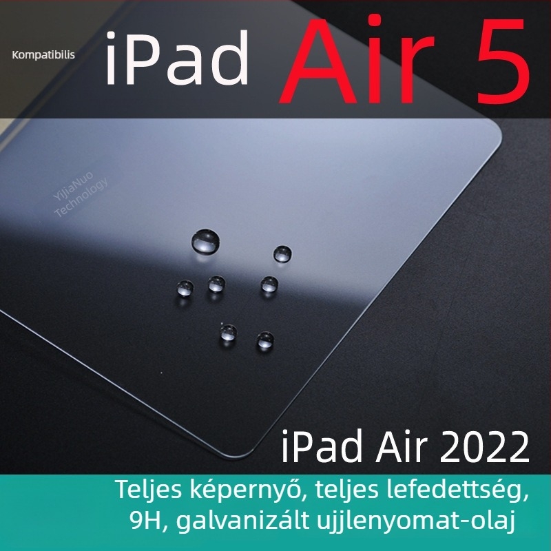 OneGano edzett üveg képernyővédő iPad Air 6 (11 hüvelykes) számára, kompatibil Air 5-tel és Air 4-gyel