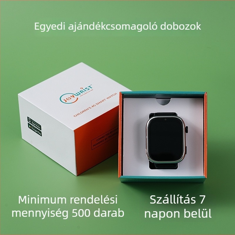 Személyre szabott flip-top ajándékdoboz gyerekek okosórájához és Bluetooth fejhallgatójához