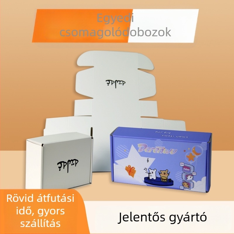 Személyre szabott csomagoló doboz mobiltelefonokhoz és 3C elektronikai termékekhez, edzett fóliás védőcsomagolás, hordozható színes doboz