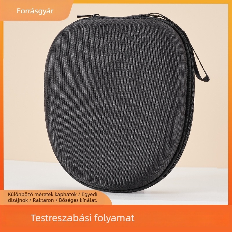 Sony Bluetooth fejhallgató tároló táska, fekete EVA anyagból, ütésálló