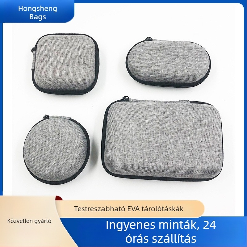 EVA többfunkciós mindennapi tárolótáska Bluetooth fejhallgatókhoz és digitális eszközökhöz