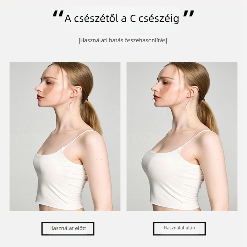 Láthatatlan melltartó kis mellemhez, vastagított és összegyűjtő párnák, váll nélküli, kétoldalas párnázat