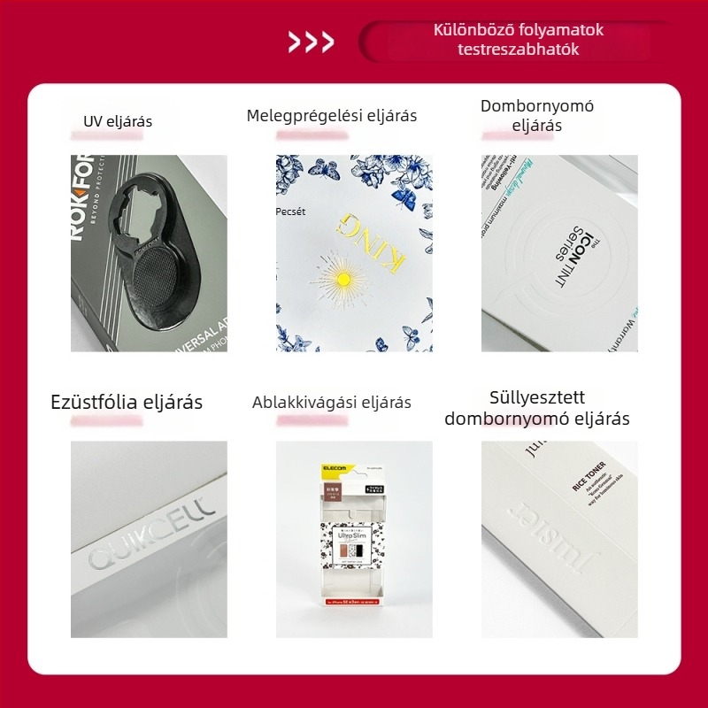 Fejhallgató és mikrofon csomagoló doboz, ablakos fehér karton doboz, forró fóliázás, FSC tanúsítvány, akasztó, színes fehér karton csomagolás