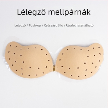 Légáteresztő mangó alakú szilikon melltapasz esküvői ruhához, vállpánt nélküli, láthatatlan push-up melltartó