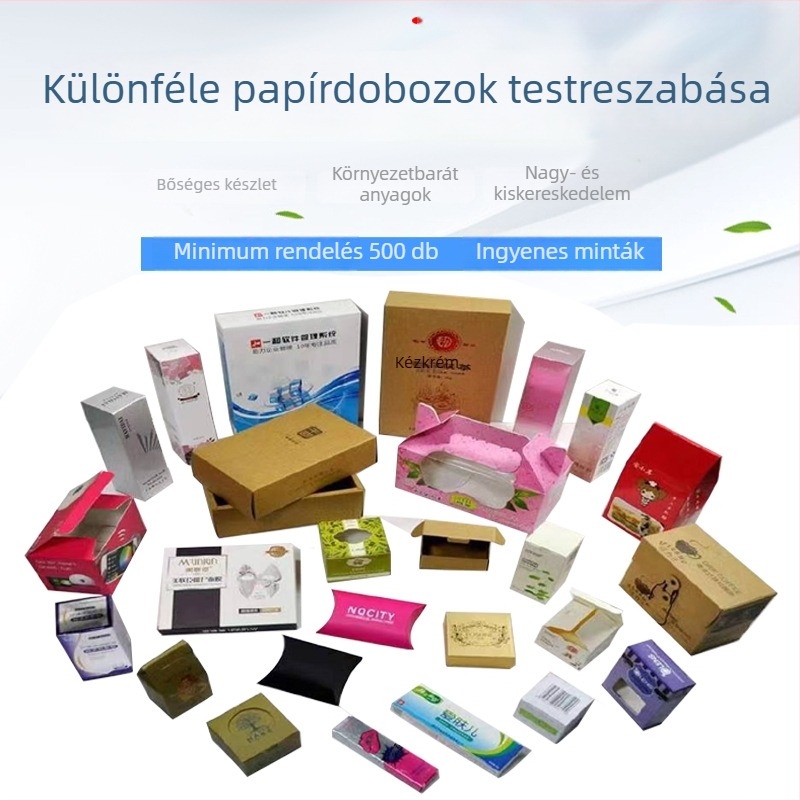Karton csomagoló doboz Bluetooth fejhallgatók, mobiltelefonok és kozmetikumok számára
