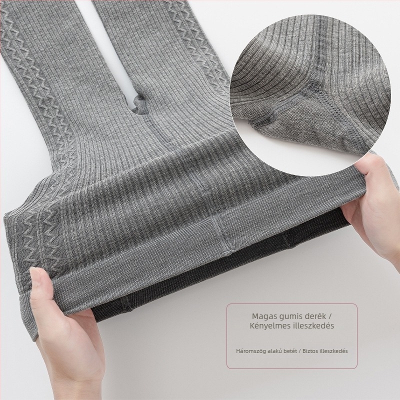 Lányoknak szánt pamut leggings csipke részlettel, 3/4 hossz, tavasz–ősz koreai stílus
