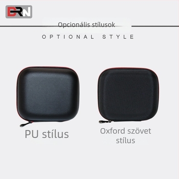 Eva fülhallgatóhoz készült hordozható nyomásálló védőtok, adatkábelt csomagoló doboz, négyzet alakú