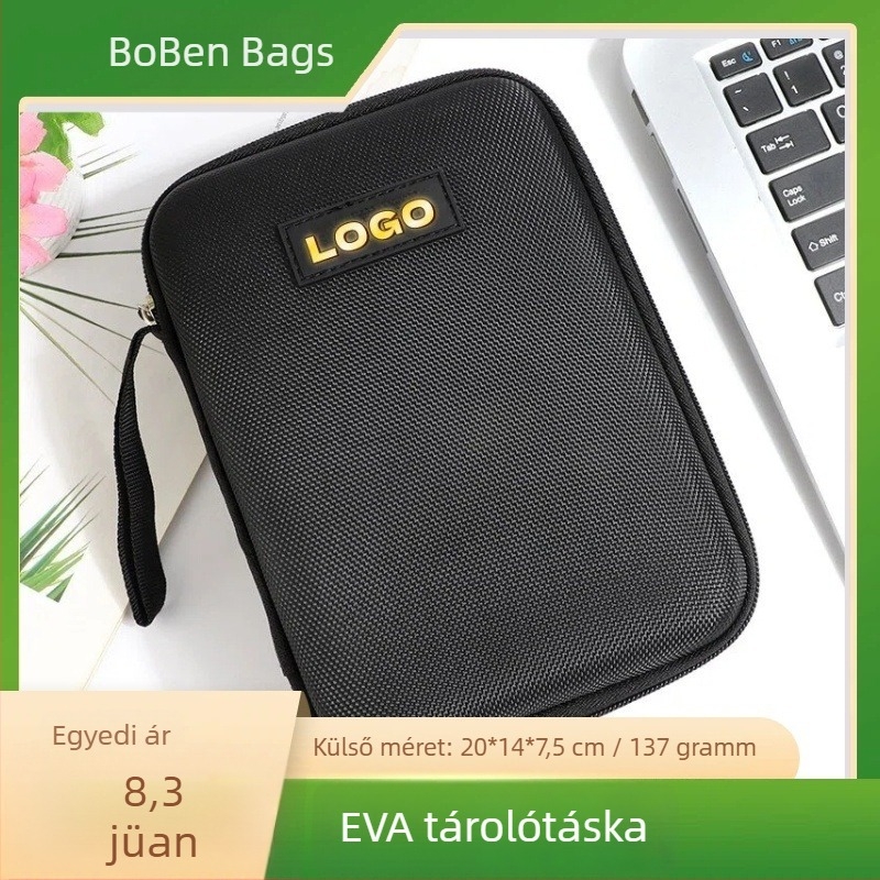 EVA tároló doboz és szerszágtáska, nagy méret, többfunkciós tároló táska, megerősített fejhallgató tok