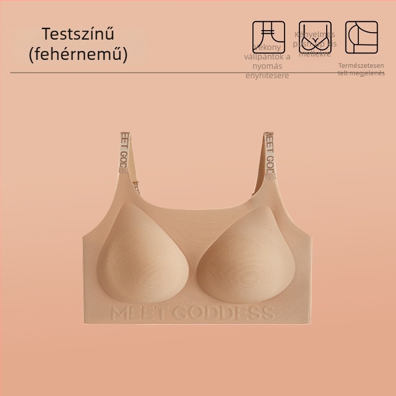 Rejtett vállpántos, varrás nélküli melltartó, push-up, anti-sag, puha támasz és szép háti kontúr