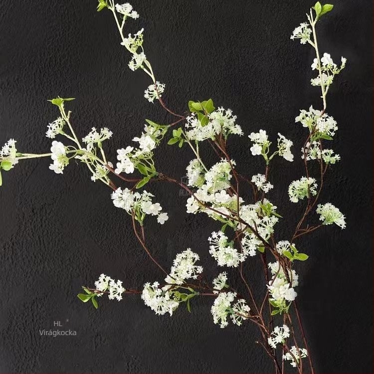 Mesterséges Snow Willow ágak belső dekorációhoz, legfeljebb 10 cm, otthoni virágdekorációk és fotózási kellékek