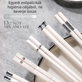 Ötvözetből készült evőpálcikák, penészmentes, hőálló, modern stílus, egy személyre jutó készlet közös étkezésekhez, csúszásmentes