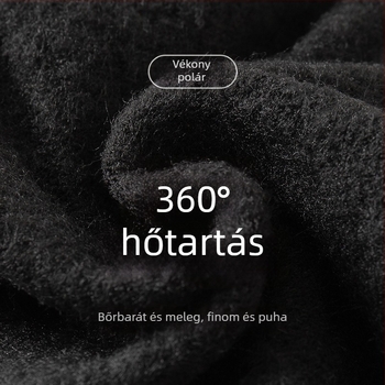 Lányoknak készült vastag fleece-béléses téli harisnya, fehér