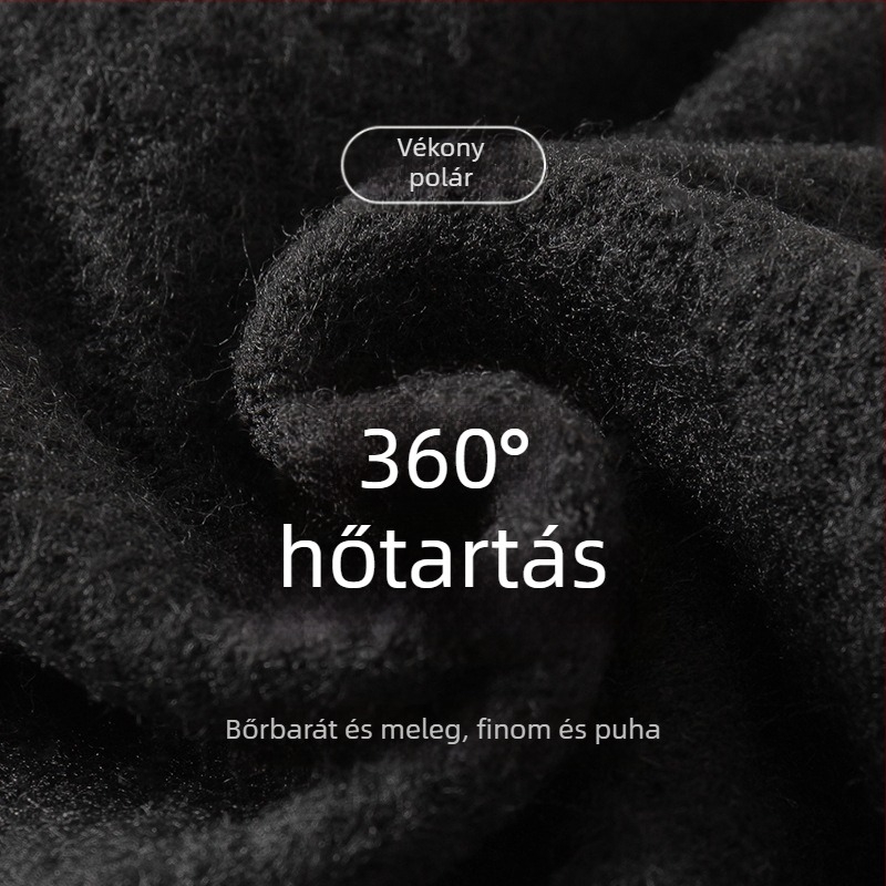 Lányoknak készült vastag fleece-béléses téli harisnya, fehér