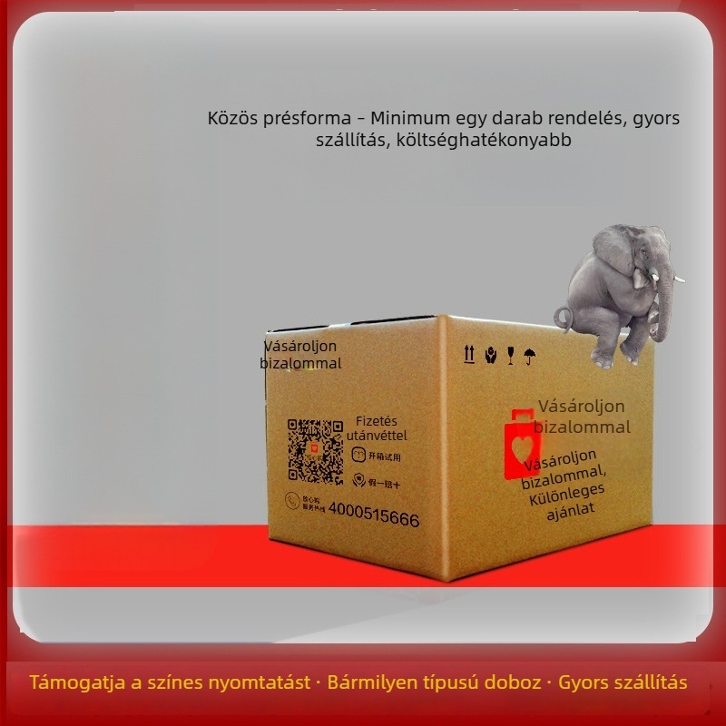Brilliant személyre szabható kartondoboz csomagoláshoz, kis tétel, modell T2T1
