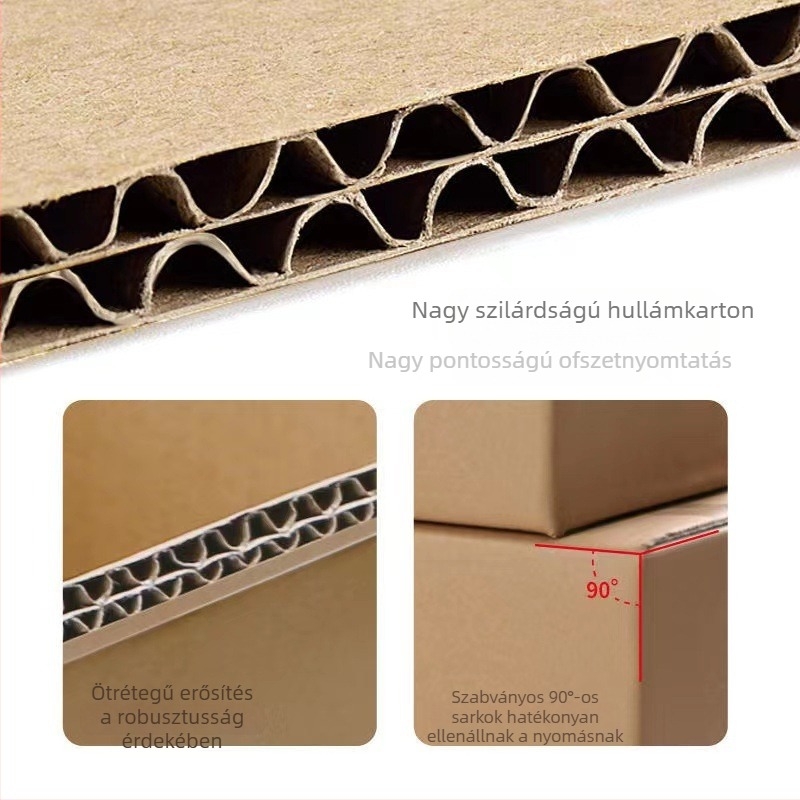 Brilliant személyre szabható kartondoboz csomagoláshoz, kis tétel, modell T2T1
