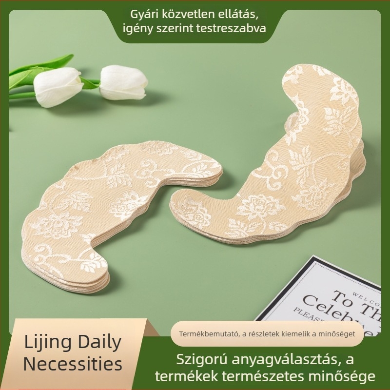 Egyszer használatos U-alakú csipkés melltapasz, mellbimbófedővel, lélegző, láthatatlan, ultra vékony