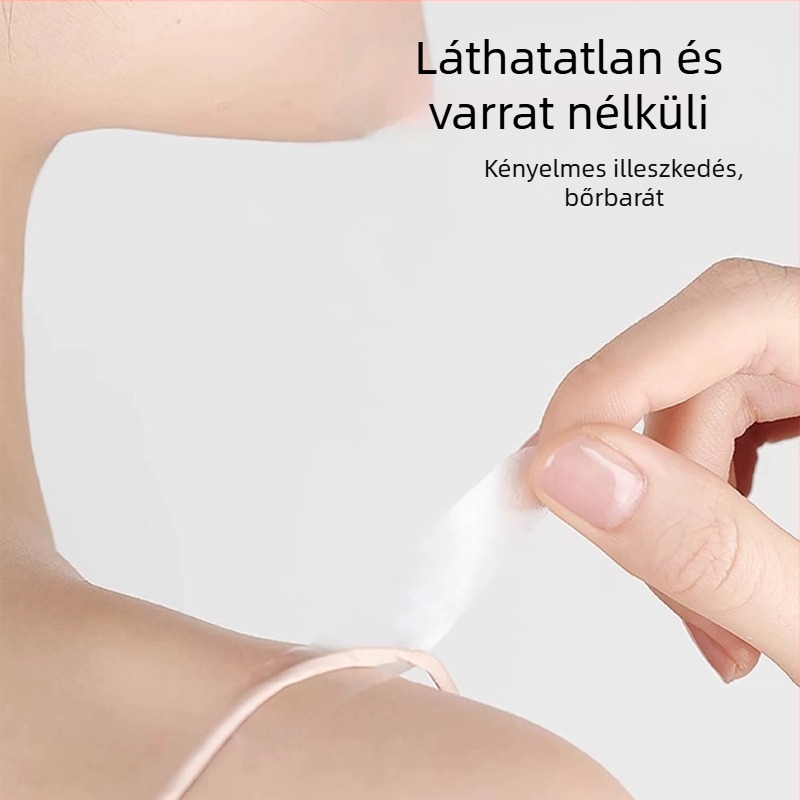 Láthatatlan anti-expozíciós folt az ingehez, csúszásmentes gallérfolt Velcro-val