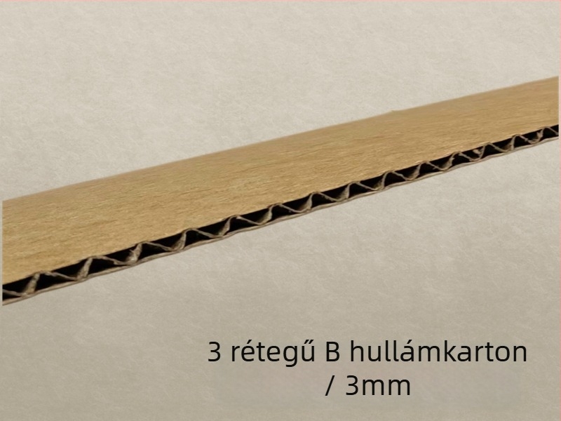 Háromrétegű kraft karton csomagolás vastagított merev panellel, kitöltő- és elválasztó elemekkel, hullámkarton, testreszabható