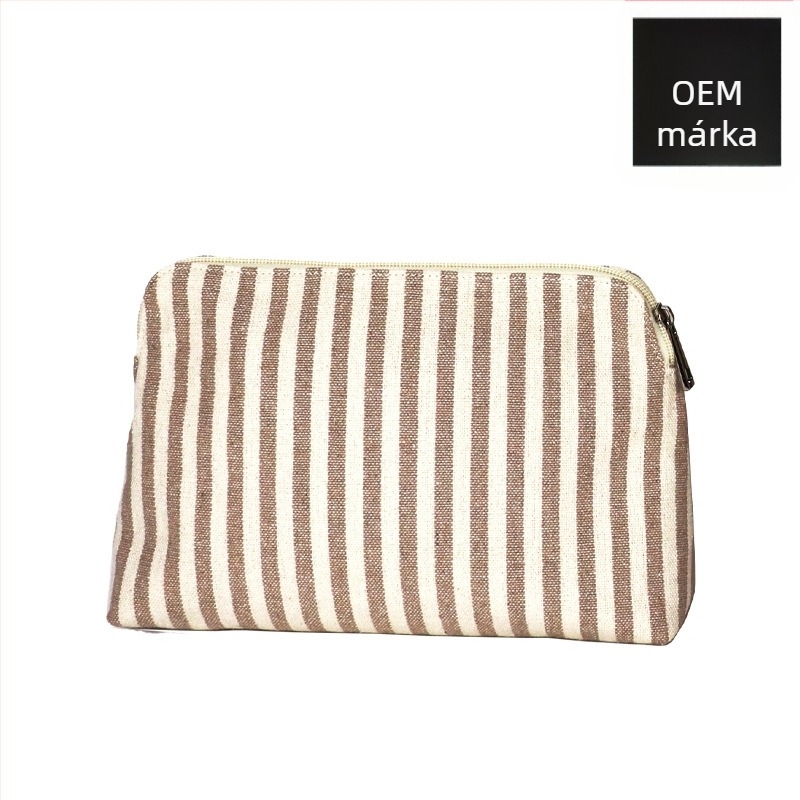 Női denim kozmetikai táska, hordozható clutch utazáshoz