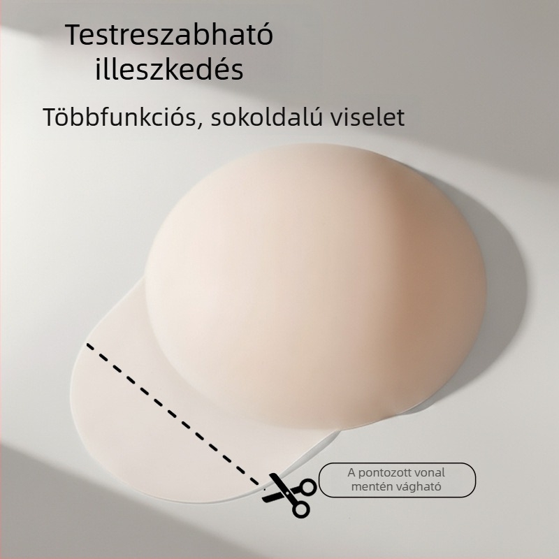 Szilikon mellszívó tapasz, láthatatlan formázás, mellbimbó fedés, ideális menyasszonyi ruhához
