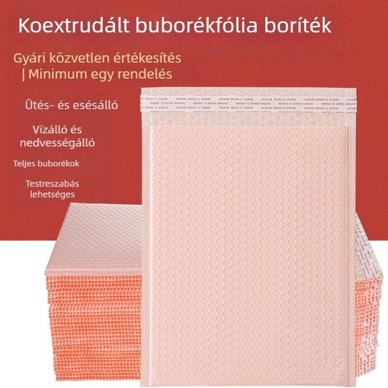 Koextrudált vastag buborékos ruházati csomagoló tasak – ütésálló habvédő, PE buborék zacskó, nagykereskedelmi nyomtatás