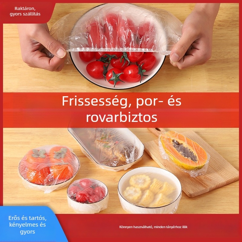 Egyszer használatos élelmiszer-minőségű fóliatakaró maradékokhoz