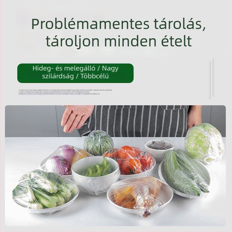 Egyszer használatos élelmiszer-minőségű fóliatakaró maradékokhoz