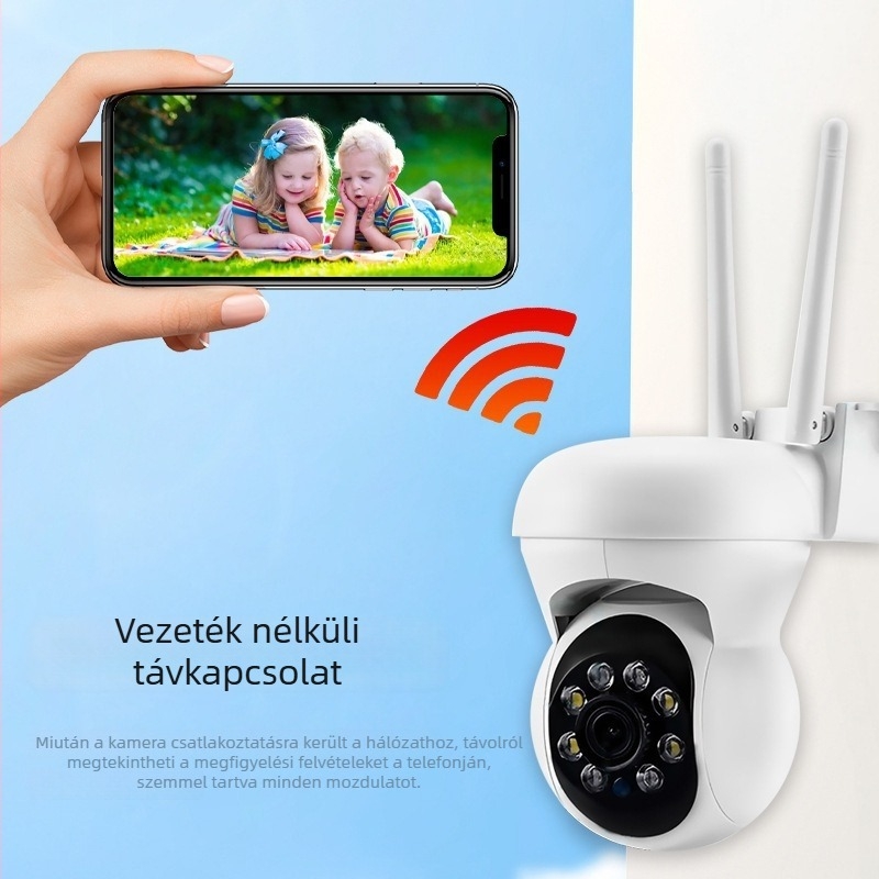 K21 PTZ Bullet kamera, HD éjjellátás és teljes színű éjjellátás, beltéri és kültéri használatra, távoli mobil megtekintés