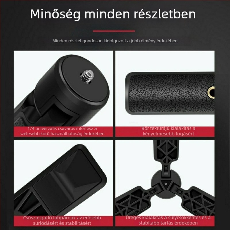 SLR fényképezőgép trípó hordozható fogantyúval, teherbírás 10 kg-ig, kompatibilis a Zhiyun Crane stabilizátorral, univerzális tartozék