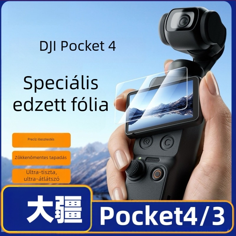 DJI Pocket 3 edzett üveg lencsevédő