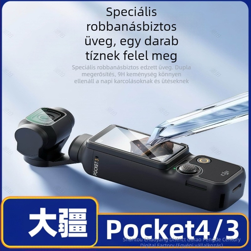 DJI Pocket 3 edzett üveg lencsevédő