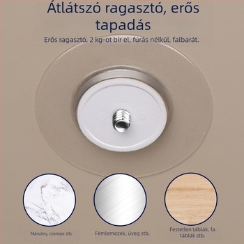 Fúrás nélküli falra szerelhető tartó Xiaomi EZVIZ megfigyelő kamerákhoz, 360° forgás