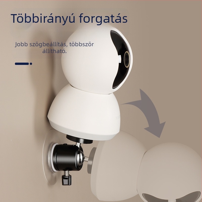 Fúrás nélküli falra szerelhető tartó Xiaomi EZVIZ megfigyelő kamerákhoz, 360° forgás