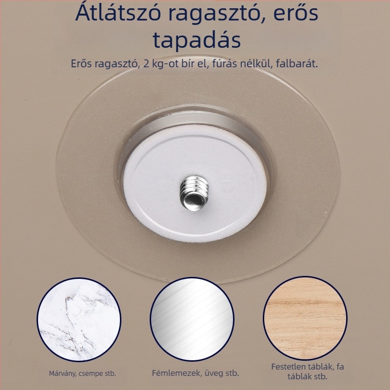 Fúrás nélküli falra szerelhető tartó Xiaomi EZVIZ megfigyelő kamerákhoz, 360° forgás