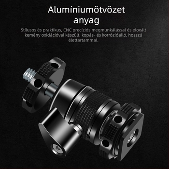 Fém mini hideg cipő univerzális golyófejjel, monitor-tartó gimball DSLR-kamera és ketrec-kiegészítők