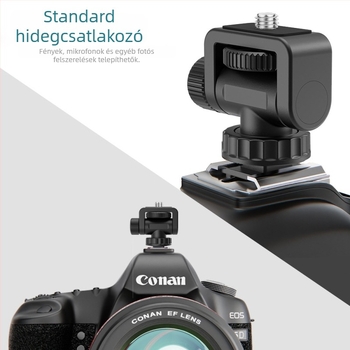 Snail hot shoe adapter tripodhoz és alap a selfie-stickhez DSLR kamerákhoz, univerzális kiegészítő