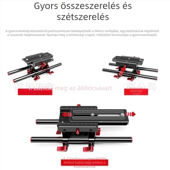 Xin Wenxuan 8053 DSLR 5D II pan-tilt sínkészlet, vezetékalap, követőfókusz és fényvédő