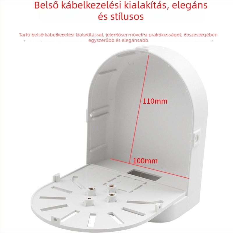 Univerzális félgömb kamera tartó, falra szerelhető, műanyag