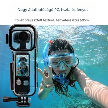 DJI Osmo Pocket 3 vízálló ház — 3-tengelyes gimbalhoz tervezett vízálló burkolat, 40 m mélységig