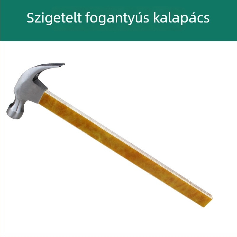 Nyolcszögletű kalapács fa markolattal, szénacél fej, ütésálló, 0,25/0,5/0,75 kg