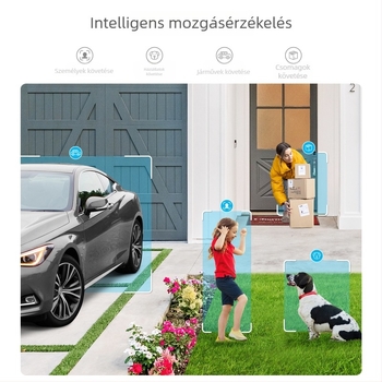 HD vízálló biztonsági kamera éles képpel, kétirányú interkommal az otthoni intelligens megfigyeléshez