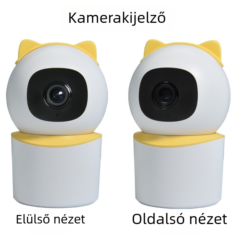 Wi‑Fi otthoni megfigyelő kamera, távoli vezeték nélküli HD pan‑tilt, kettős nézet és intelligens mozgásdetektálás