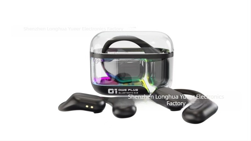 Csontvezetéses Bluetooth fejhallgató, fülcsipesz design, 5.3 chip, hosszú üzemidő, kényelmes viselet