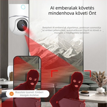 Tuya AI Okos Otthon Wi-Fi PTZ Megfigyelő Kamera