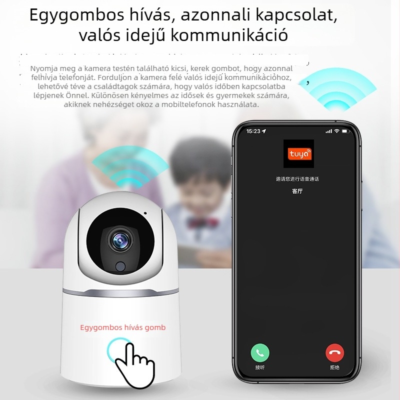 Tuya AI Okos Otthon Wi-Fi PTZ Megfigyelő Kamera